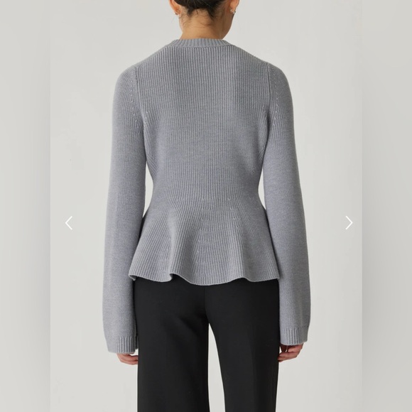 Rebecca Taylor Wool Peplum Cardigan - Picture 3 of 4